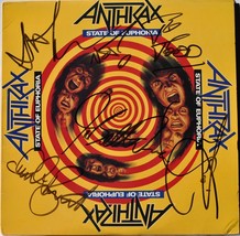 Anthrax - State Of Euphoria Signed Album - C. Benante, F. Bello, S. Ian, John Bu - £203.66 GBP