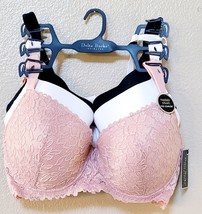 DELTA BURKE intimates BRA 40D or 42D or Padded Straps for comfort New 3 Pc Set - £17.04 GBP