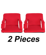 2 Pieces Stadium Seats Chairs 5 Reclining Positions For Bleachers Benches - £94.38 GBP