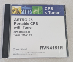 Motorola OEM CPS Tuner CD Software RVN4181R - Astro 25 - R06.00.00 R04.0... - $44.54