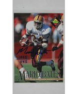 Mario Bates Signed Autographed 1994 Pro Line Football Card #1025/1145 - ... - €12,93 EUR