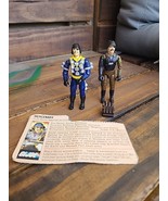 Vintage GI Joe Major Bludd V1 &amp; V2 With Bagkpack /file Card 1983 1991 - $38.17 CAD
