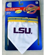 NCAA Louisiana State University LSU Pet Reflective Bandana Collar -(M) - £7.86 GBP
