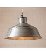 Farmhouse Pendant Light in Brushed Tin - SALE - $128.00