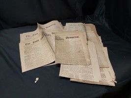 The Coos Democrat Newspaper 1890s Lot Of 20 Northern New Hampshire Count... - $93.49