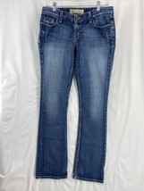 BKE Buckle Sierra Boot Jeans Women&#39;s Size 30x33.5 Blue Denim Stretch Faded - £20.16 GBP
