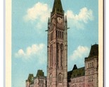 Peace Tower House of Parliament Ottawa Ontario Canada UNP WB Postcard Z3 - £1.52 GBP