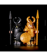 2pcs Medieval Knight Light Lancer Dark Lancer Minifigures Toy Gift - $131.03 MXN