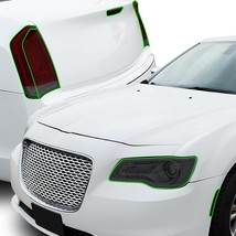 Fits 2015-2023 Chrysler 300 Headlight Tail Light Taillight Overlay Tint Cover - £35.39 GBP