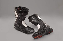 MEN&#39;S Motorcycle Motorbike Leather Boots Racing  Shoes Waterproof ALL SI... - $119.99