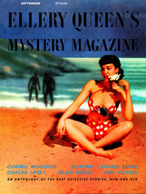 Ellery Queen&#39;s Mystery Magazine V22 No 118, September (1953) Canvas Poster 18x24 - £25.97 GBP