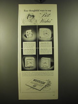 1950 Westclox Clocks Advertisement - Travalarm, Moonbeam Electric Alarm - £14.44 GBP