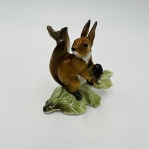 Hutschenreuther Squirrel Figurine Hans Achtziger Germany Vintage Decor Porcelain - £101.85 GBP