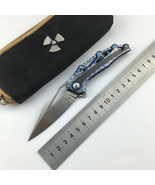 Drop Point Folding Knife Pocket Hunting Survival Wild M390 Steel Titaniu... - $296.35 CAD