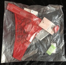 MSGD tape lace thong Red Size 4 - £6.25 GBP