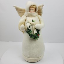 Vintage Old World Christmas Style Angel 13&quot; Standing w/ Bean Bag Base - £15.36 GBP