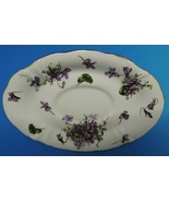 Hammersley Victorian Violets Countryside 8&quot; Oval Saucer Plate Fine Bone ... - £36.21 GBP