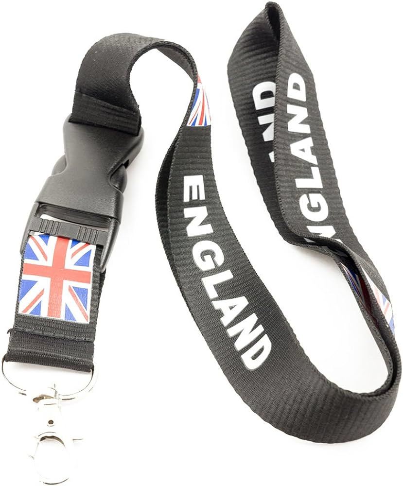 Universal UK British Flag England Lanyard Keychain ID Badge Holder - $7.99