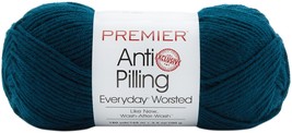 Premier Yarns Anti-Pilling Everyday Worsted Solid Yarn-Deep Teal - £10.65 GBP