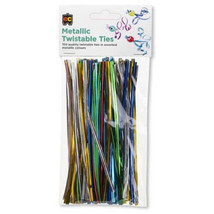EC Twistable Ties 150pk (Metallic Colours) - 15cm - £24.55 GBP