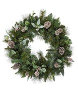 32 in Pre-Lit Wreath with 50 Battery Operated LED Lights - £38.95 GBP
