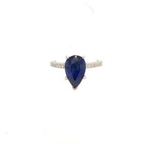 Sapphire Diamond Ring Size 6.5 14k Gold 3.31 TCW Certified $2,895 215411 - £1,253.72 GBP