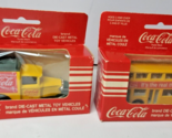 Coca Cola Coke Diecast Metal Toys Truck &amp; Double Decker Bus Vintage Set ... - $14.80