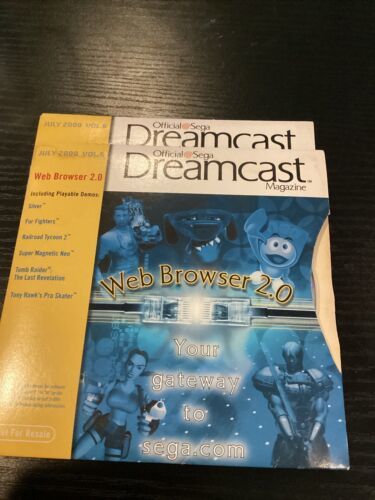 Primary image for 2 Official Sega Dreamcast Demo Discs July 2000 Vol. 6 Web Browser 2.0