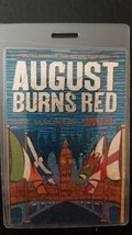 AUGUST BURNS RED - ORIGINAL 2014 UK &amp; IRELAND TOUR LAMINATE BACKSTAGE PASS - £78.66 GBP