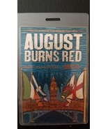 AUGUST BURNS RED - ORIGINAL 2014 UK &amp; IRELAND TOUR LAMINATE BACKSTAGE PASS - $100.00