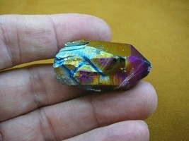 (R1-61) iridescent Aurora Crystal quartz titanium GEM gemstone Aura spec... - £15.36 GBP