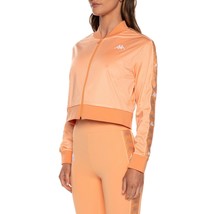 Kappa Banda Osbar Cropped Track Jacket Orange White Metallic Copper - S ... - £43.83 GBP