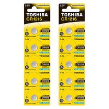 Toshiba CR1216 3V Lithium Coin Cell Battery Pack of 10 - £5.97 GBP+