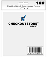 CheckOutStore Cardstock Clear Storage Pockets No Flap (12 3/4 x 13) - $33.03 CAD+