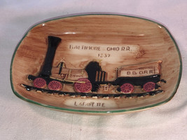 Pennsbury Pottery Wall Plaque Baltimore Ohio RR Lafayette Mint - $19.99
