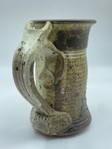Nordic Rustic Stoneware Pottery Stein Signed Miller Medieval 6.75” tall - $19.79