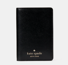New Kate Spade Madison Saffiano Leather Passport Holder Black - £30.39 GBP