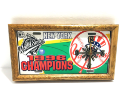 Vtg 1996 World Champs MLB New York Yankees 12&quot;X6&quot; Metal License Plate READ - £33.66 GBP