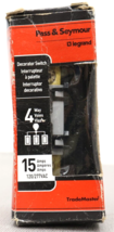 Legrand Pass &amp; Seymour TM874-BKCC6 TradeMaster 15amp Decorator Switch Black 120V - $17.82