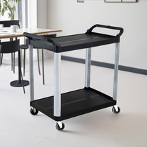 SOGA 2X 2 Tier Food Trolley Portable Kitchen Cart Multifunctional Big Ut... - £299.60 GBP