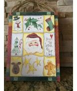 Christmas Santa Sign Tree Star Gingerbread man - $186.58 MXN