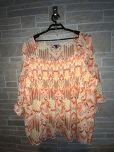 Torrid Boho Spring Time Lined Smocked Detail Blouse Size 6X - £15.69 GBP