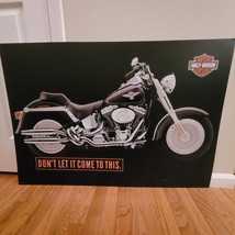 Harley Davidson 2005 &quot;Don&#39;t Let It Come To This&quot; Poster Plastic Vinyl 27... - £60.41 GBP