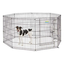 MidWest Contour Wire Exercise Pen With Door: Secure and Spacious Pet Pla... - £69.38 GBP+