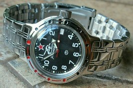 Russian Mechanical Automatic Wrist Watch Vostok Amphibian Diver 420306 - £94.90 GBP