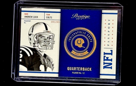 2012 Panini Prestige NFL Passport #2 Andrew Luck RC Rookie Indianapolis Colts - £2.28 GBP