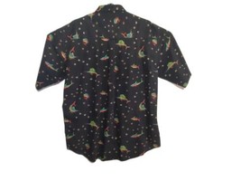 Bimini Bay Black Hawaiian Fish Outfitter Button Down Large Shirt Men&#39;s C... - $17.16