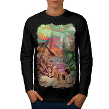 Wellcoda Sublime Landscape Mens Long Sleeve T-shirt, Artist Graphic Design - £17.96 GBP