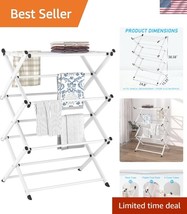 Collapsible Clothes Drying Rack with Carbon Steel Frame - Lightweight &amp; ... - $782.14 MXN