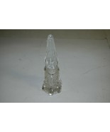 Vintage Crystal Art Deco Clear Glass Perfume Bottle An Stopper 7&quot; - £125.85 GBP